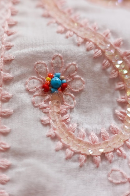 detal haftu na tkaninie